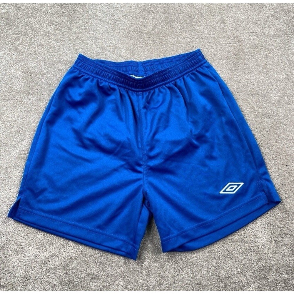 Umbro Junior City Shorts Size‎ Youth Small Royal Blue Mesh Liner Soccer Sports